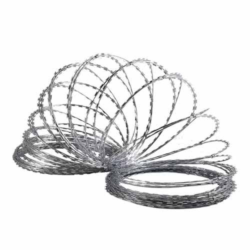 galvanized concertina razor wire prison fence coil galvalnizedconcertina razor barbed wire