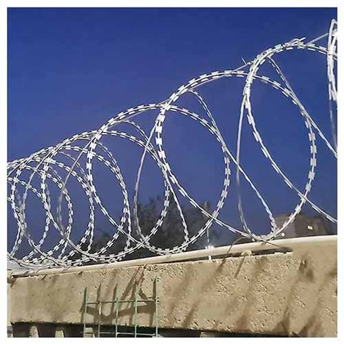 Hot sales of hot dipped galvanized razor barbed wire with good factory price