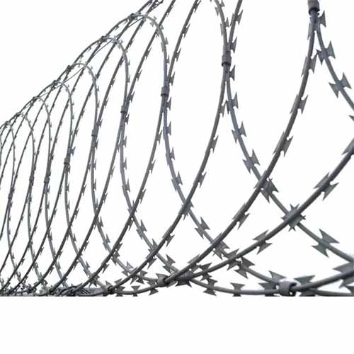 High Tensile PVC Coated Concertina Razor Wire for Security