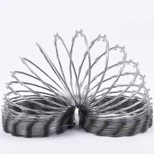 high quality galvanized Razor mesh Cross Razor Barbed Wire Coil fencing